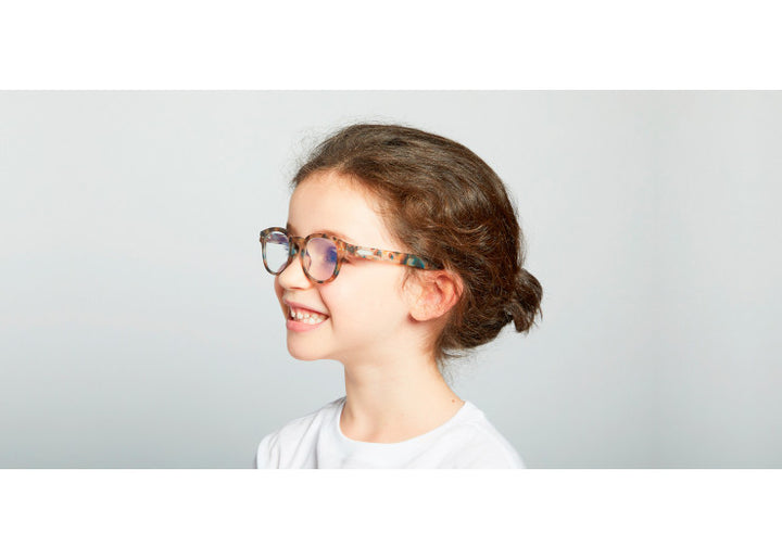 Screen Glasses JUNIOR #C The Retro - Blue Tortoise - نظارات