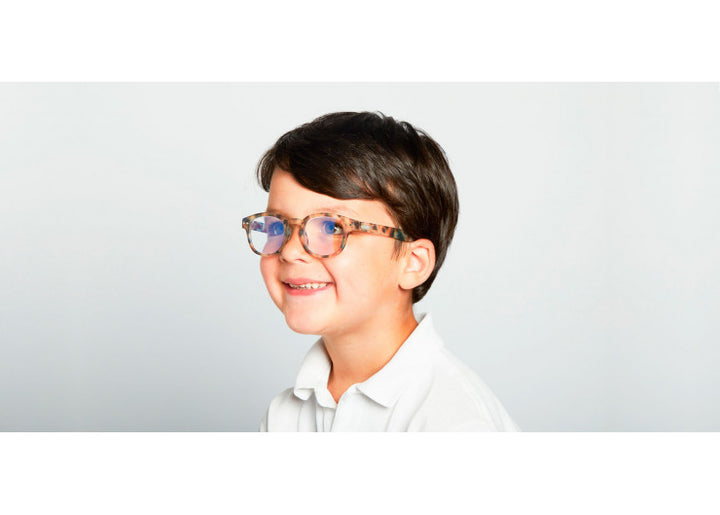 Screen Glasses JUNIOR #C The Retro - Blue Tortoise - نظارات