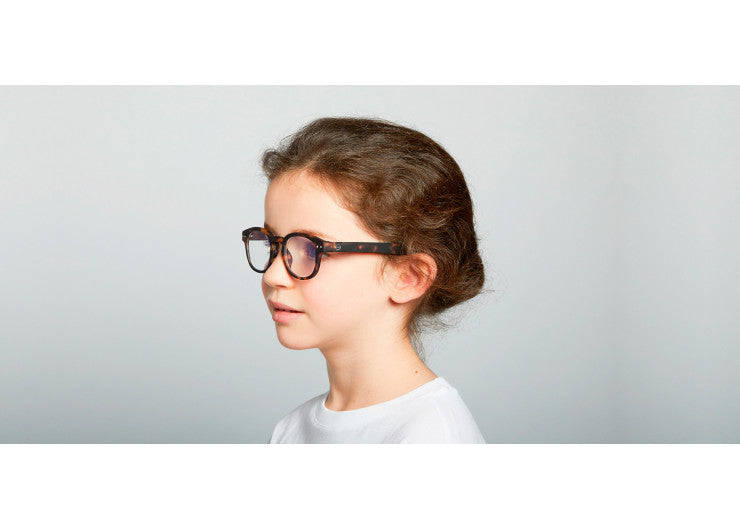 Screen Glasses JUNIOR #C The Retro - Tortoise - نظارات