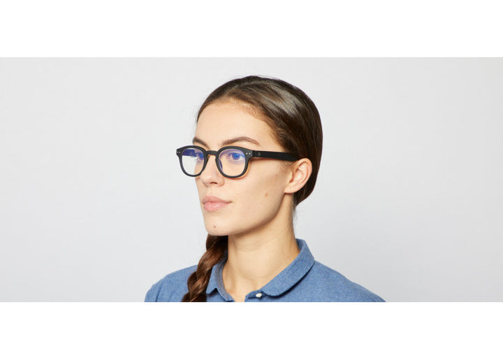 Screen Glasses #C The Retro - Black - نظارات