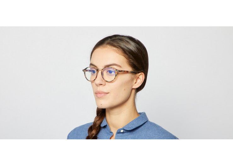 Screen Glasses #D The Iconic - Blue Tortoise - نظارات