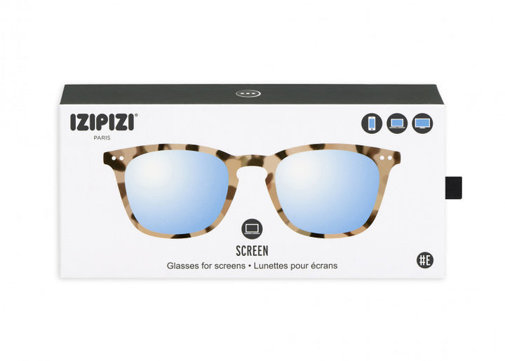Screen Glasses #E The Trapeze - Light Tortoise - نظارات