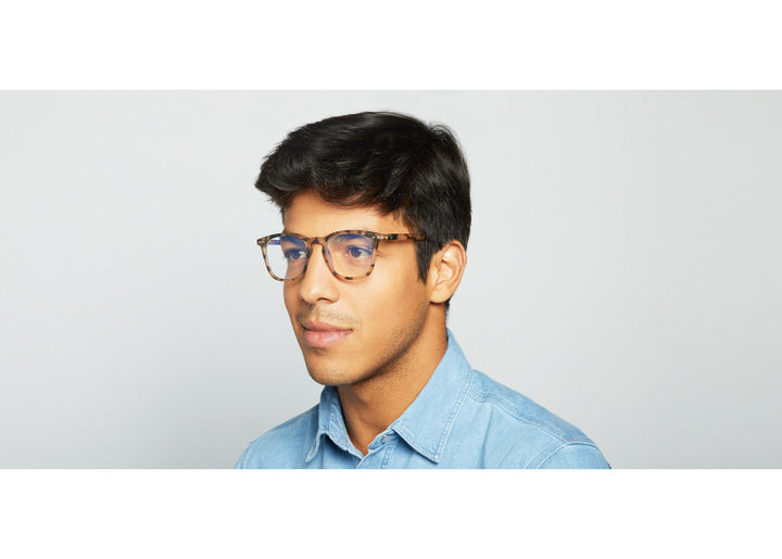 Screen Glasses #E The Trapeze - Light Tortoise - نظارات