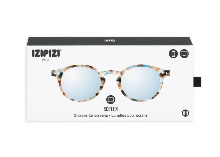 Screen Glasses #H The Small Face - Blue Tortoise - نظارات
