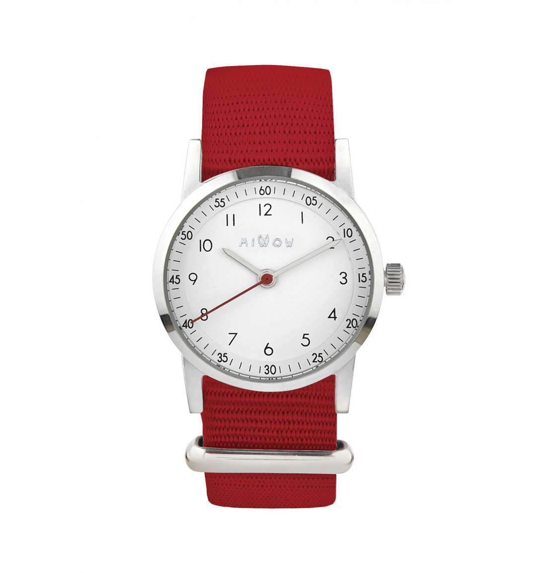 Classique Watch Red Braided Strap - راقب