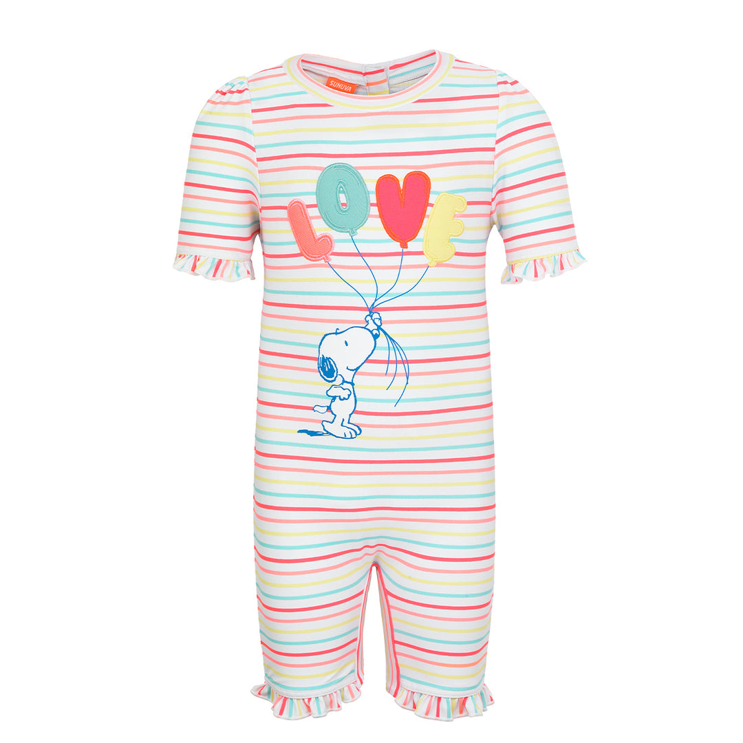 Baby Girls Snoopy Sun Suit - ملابس السباحة