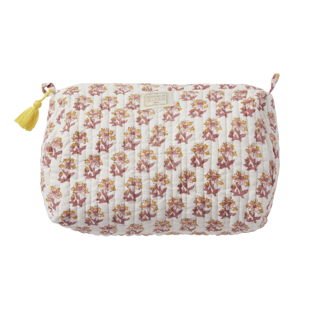 Wash Bag Bleuet Rose/Jaune - كيس