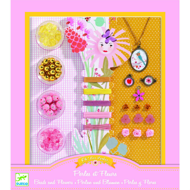 Beads and Jewellery Flowers Pink - ألعاب الأطفال