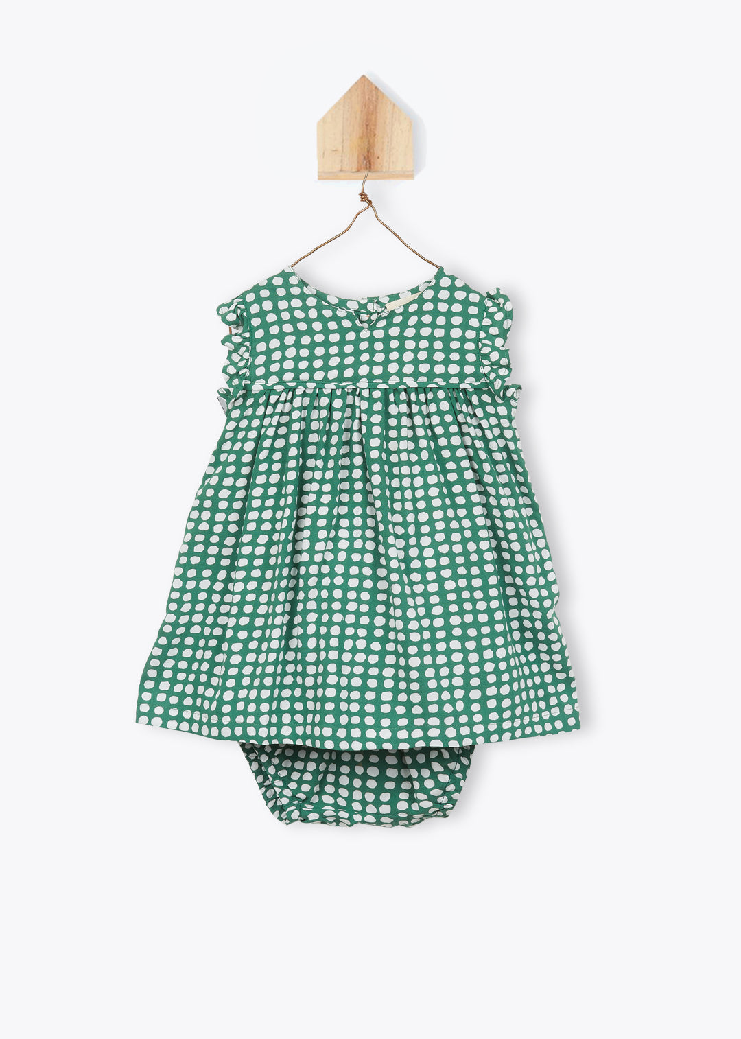 Dress Baby Heart Shape Polka Dot Print - فستان