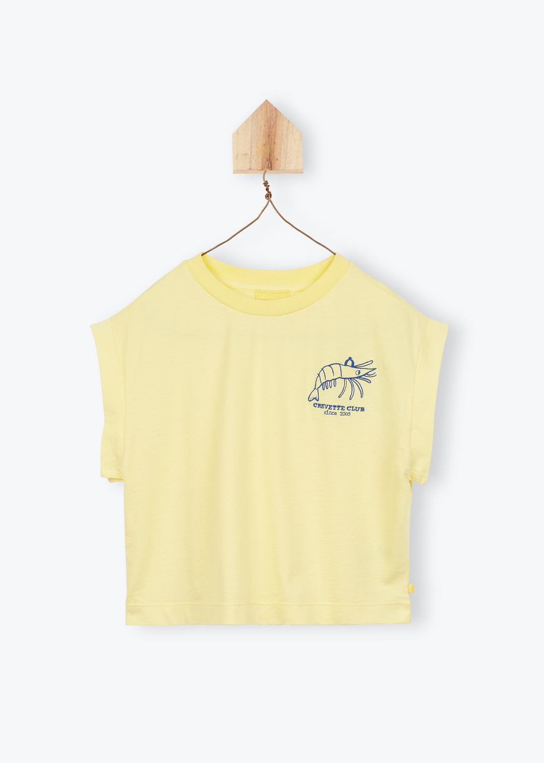 T-Shirt Girl Cropped Shrimp - قميص