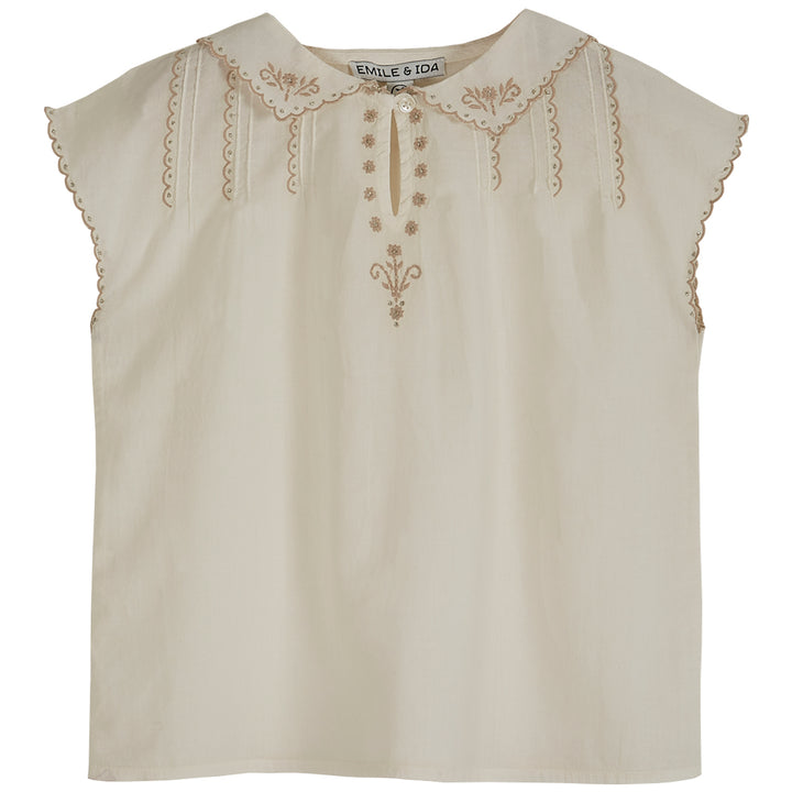 Blouse Girl Cream - قصيرة