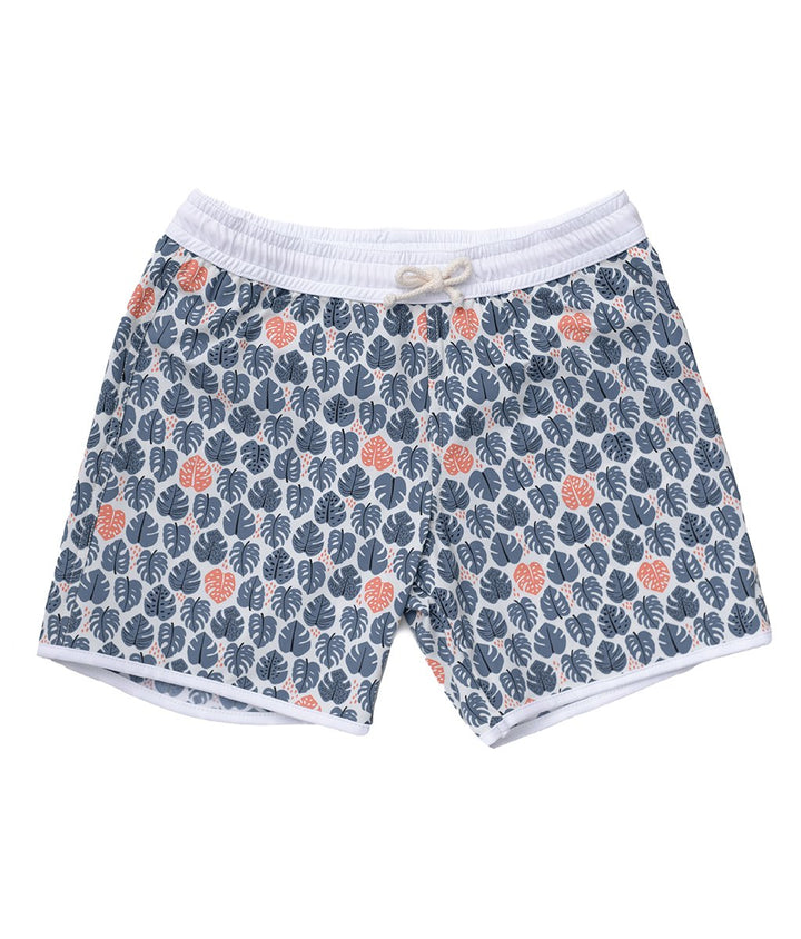 Swimshorts Tommaso Tropical Leaves Pebbles - ملابس السباحة