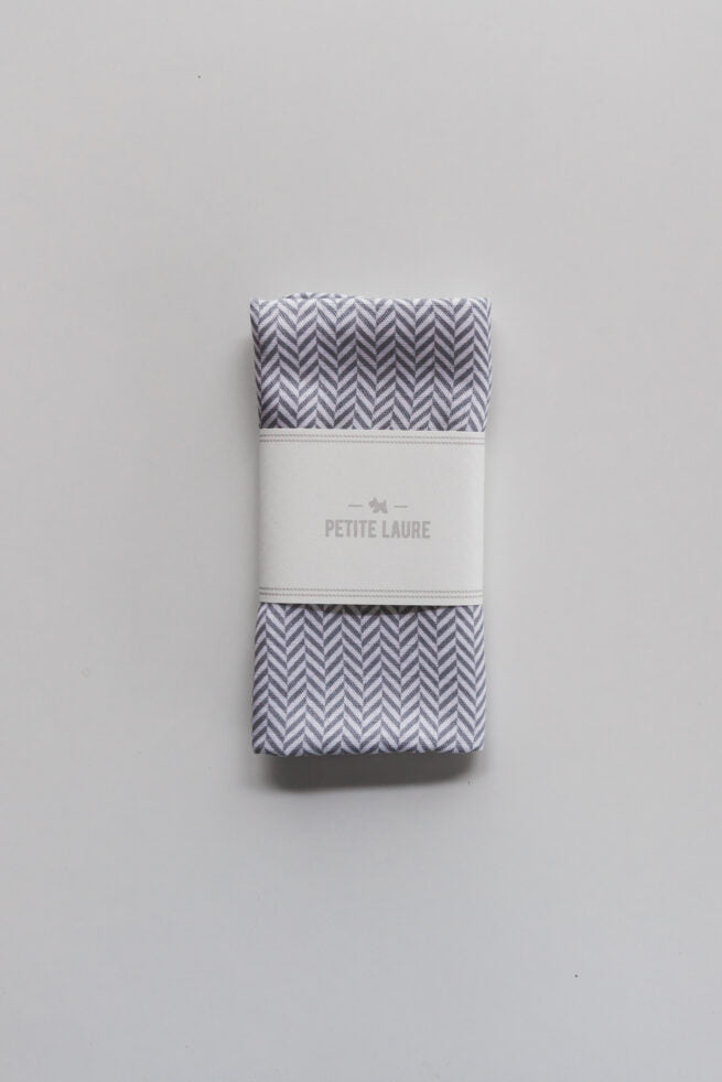 Swaddle Bambou Muslin - Herringbone Grey (Pack of 2)  - قماط