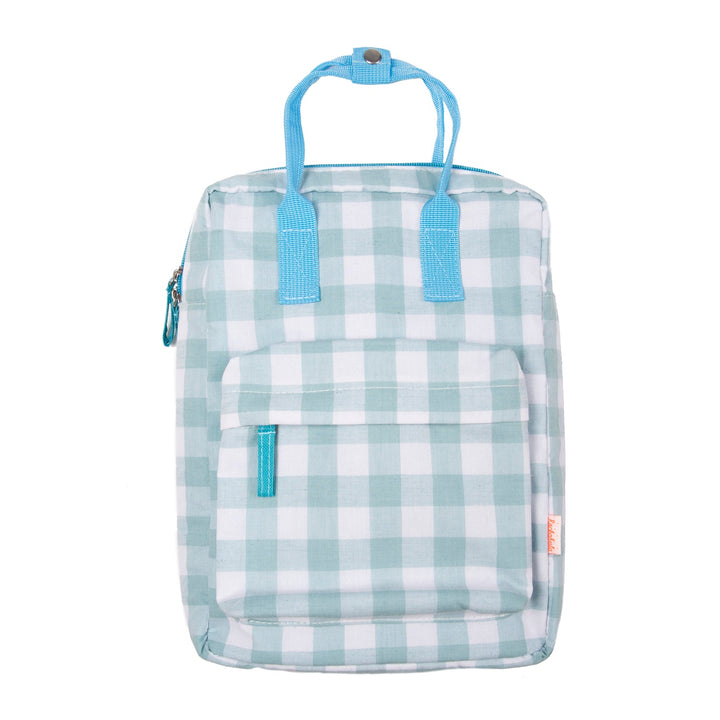 Retro Check Rucksack Blue - مستلزمات