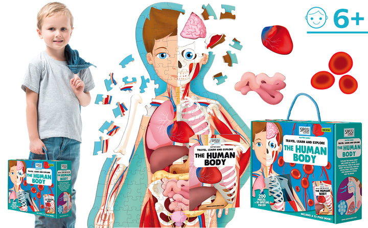 Puzzle Travel, Learn And Explore The Human Body - الكتاب