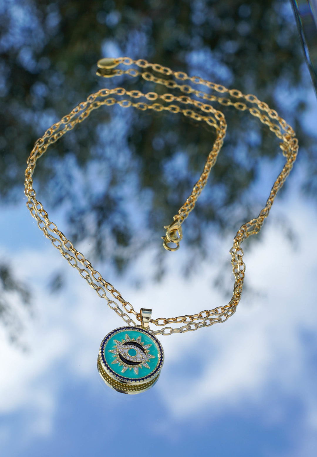 Necklace Get Lucky Turquoise Eye - مجوهرات