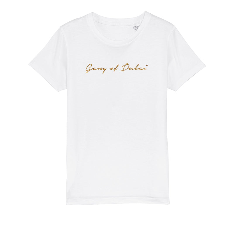 Mini Tim - Gang of Dubai - White/Gold - قميص