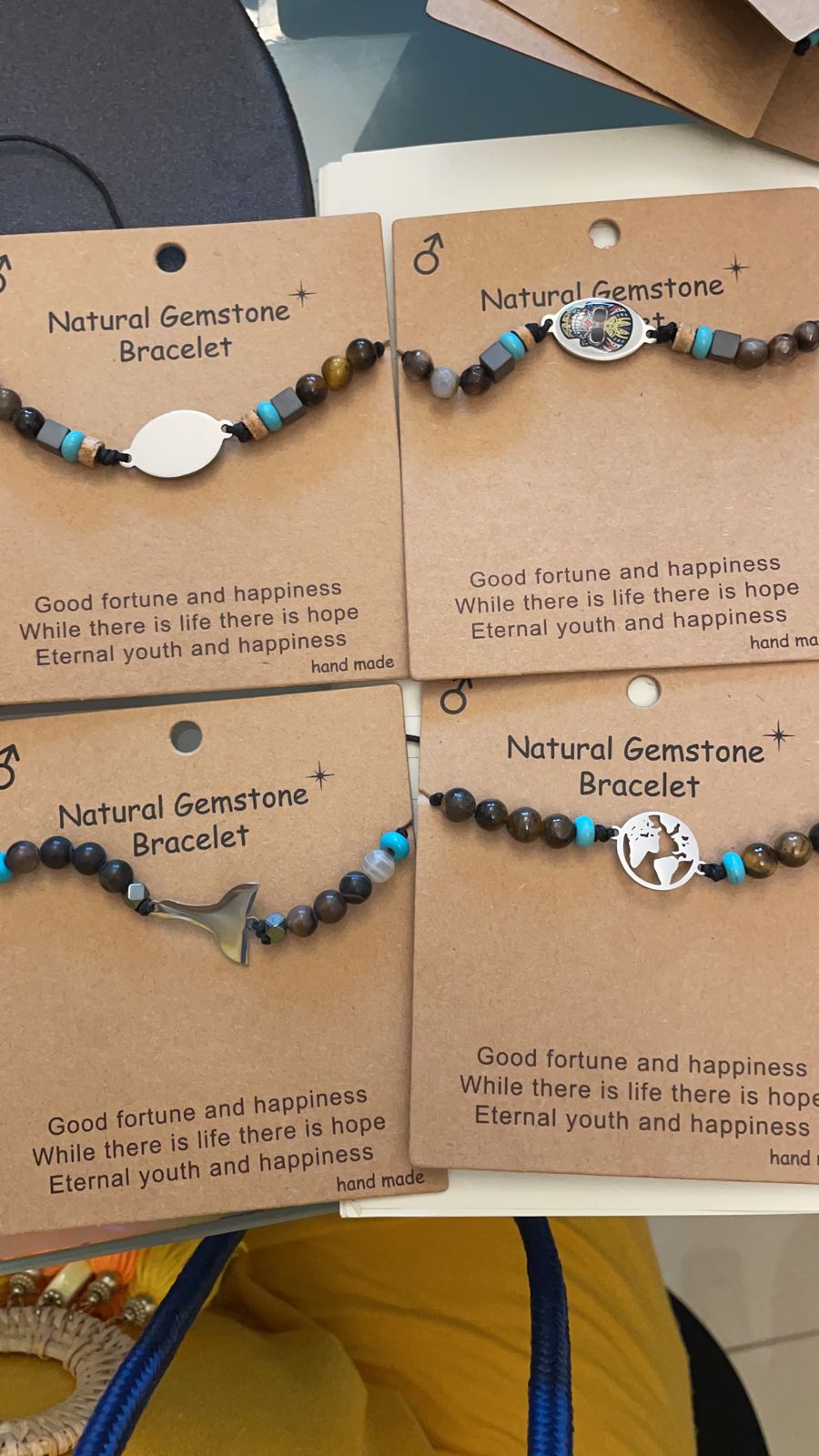 Natural Gemstone Bracelet - مجوهرات