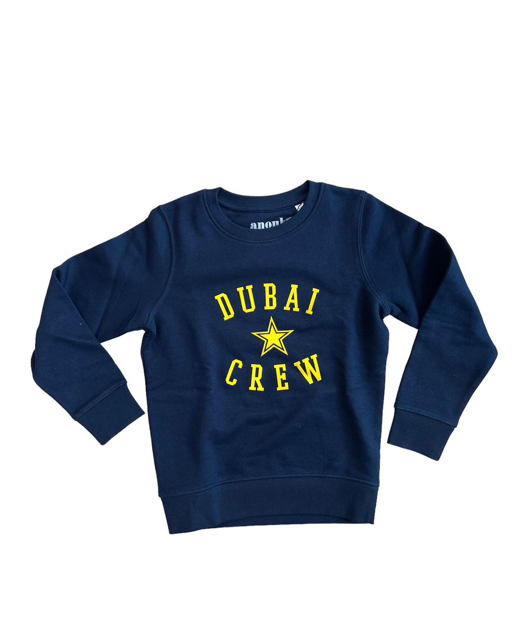Sam - Sweat Dubai Crew - Navy/Yellow - قميص