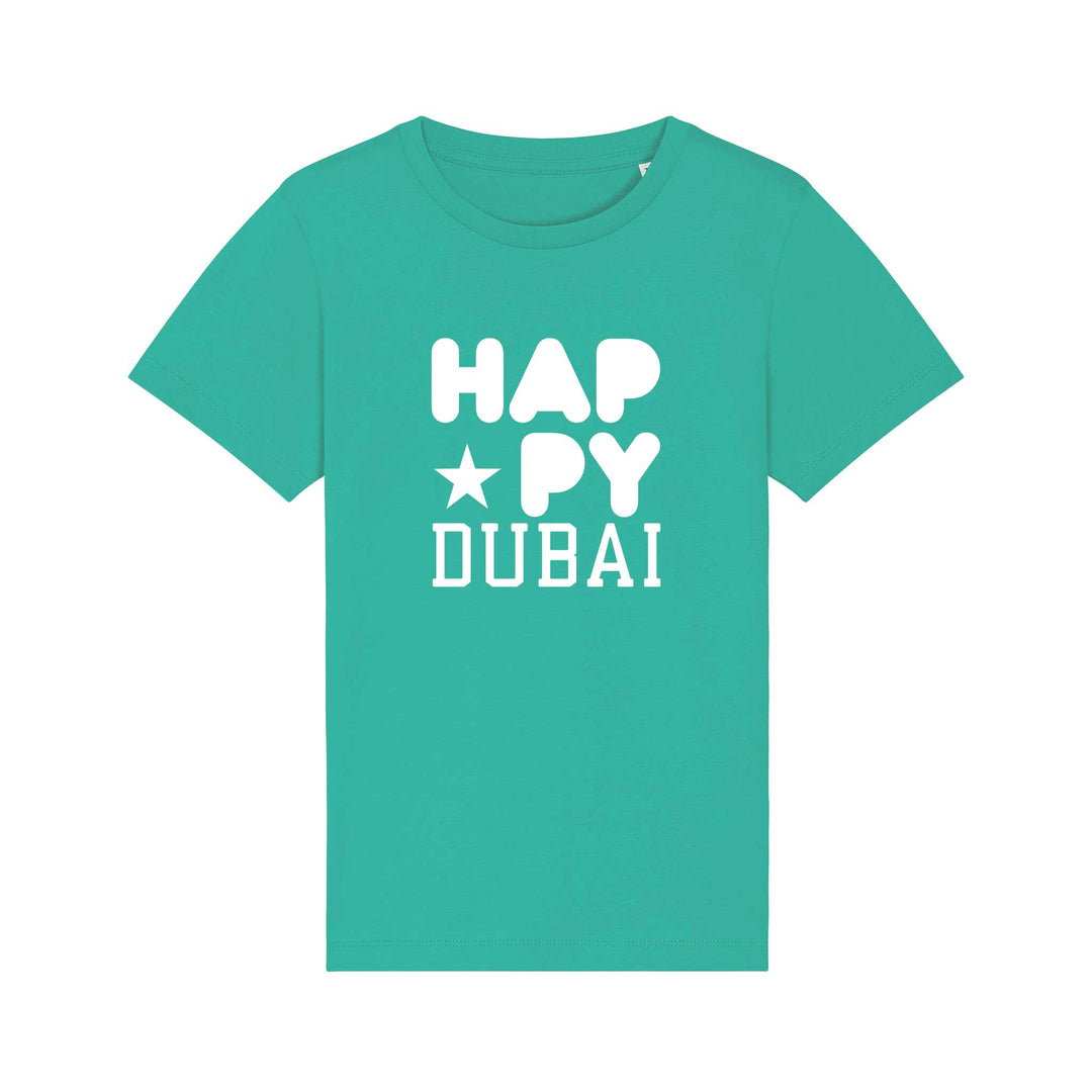 Tim - Happy Dubai - Green/White - قميص