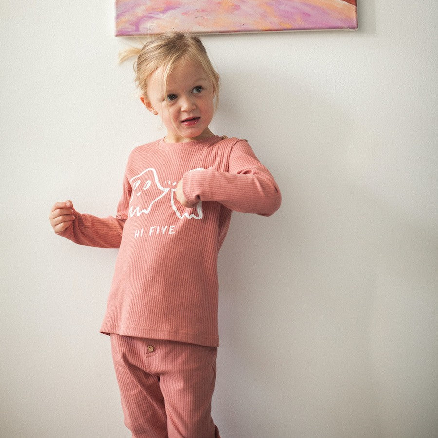 Pyjama Pinak "Hi Five" Pink - لباس نوم