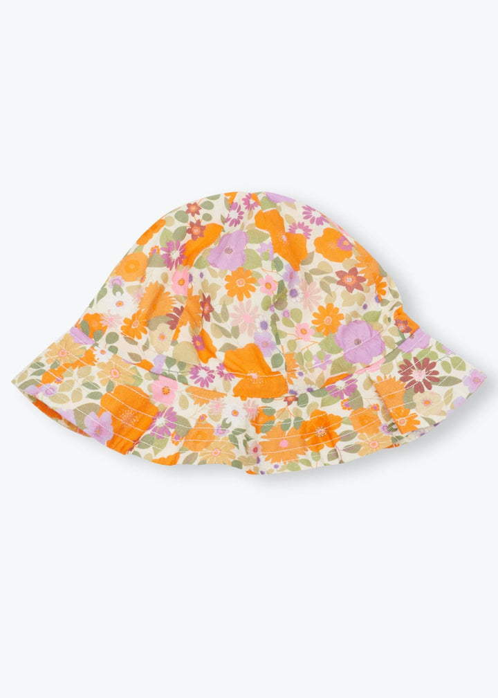 Hat Baby Girl Flowers - قبعة