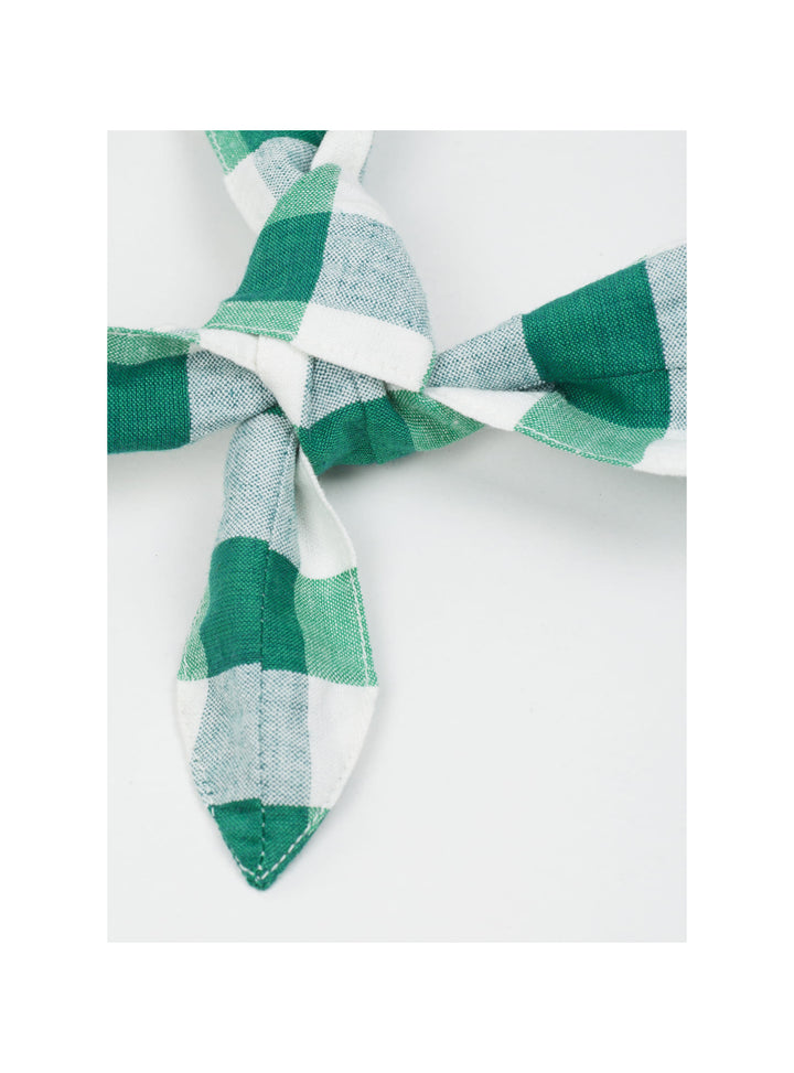 Headband Bow Check Gots Epinard - قبعة