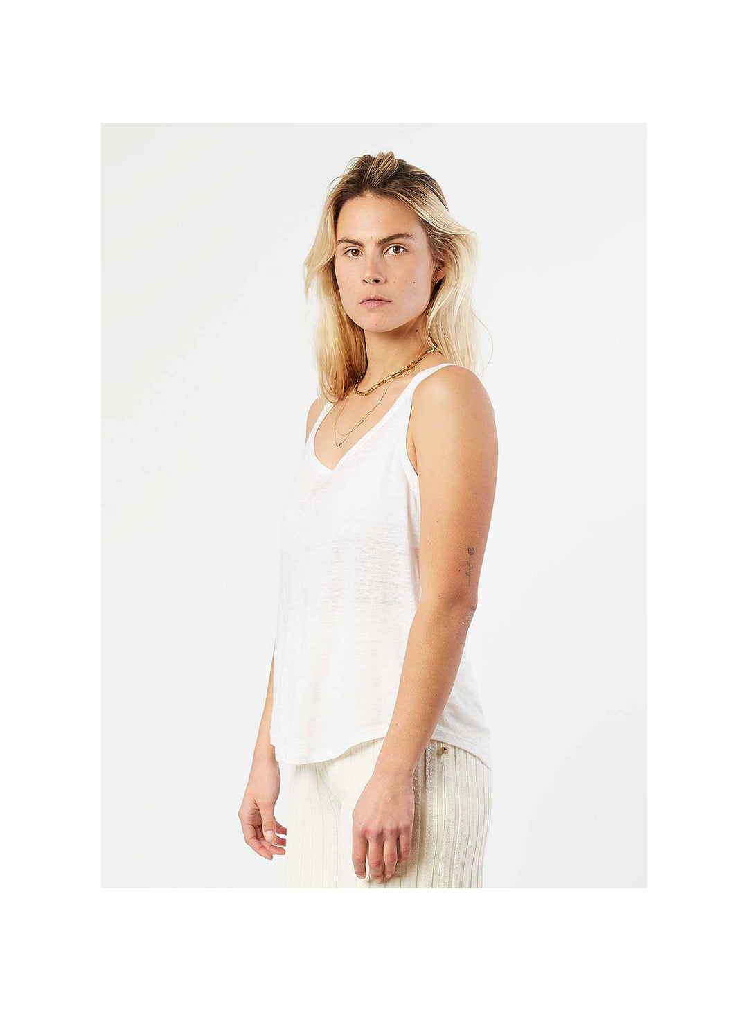 Women Top Deborah Off White - تنورة