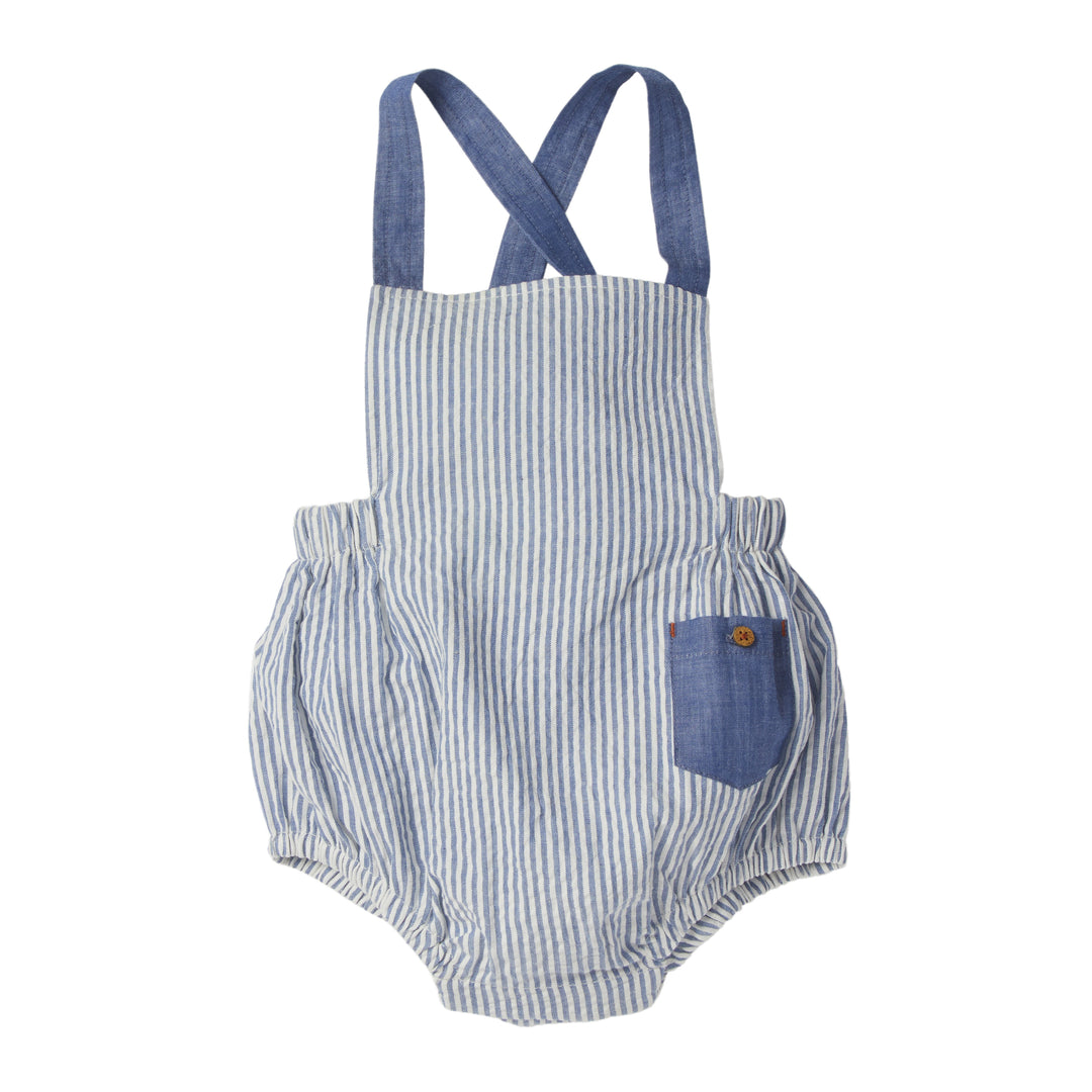 Overall Leopold Blue/White - قميص