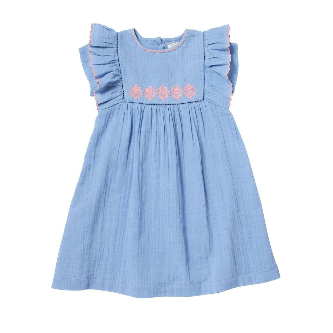 Dress Girl Fionella Bleu/Lavande - قميص