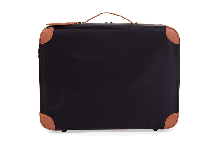 Mini Traveller Kids Suitcase Black Gold - شنطة