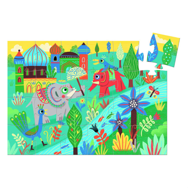 Puzzle Silhouette - Haathee Asian Elephant - ألعاب الأطفال