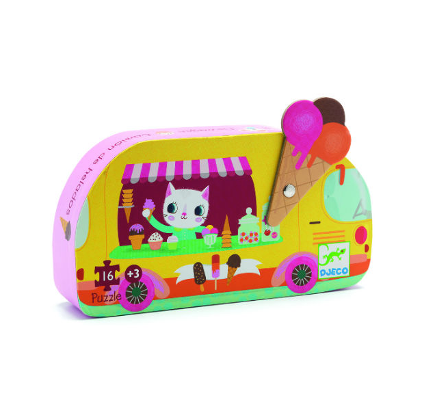 Puzzle Mini Silhouette - Ice Cream Truck - ألعاب الأطفال