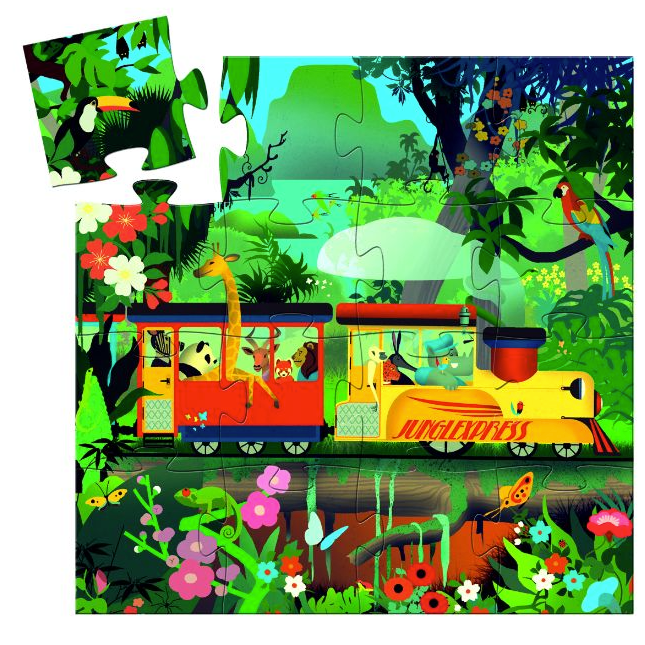 Puzzle Mini Silhouette - The Locomotive - ألعاب الأطفال