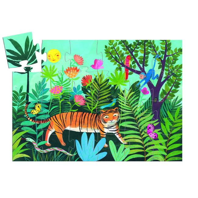 Puzzle Silhouette - Tiger's Walk - ألعاب الأطفال