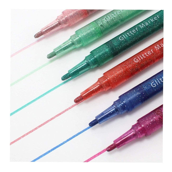 Markers Glitter Sweet 6 - ألعاب الأطفال