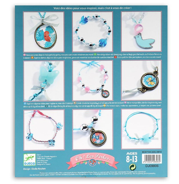 Beads and Jewellery Birds Blue - ألعاب الأطفال