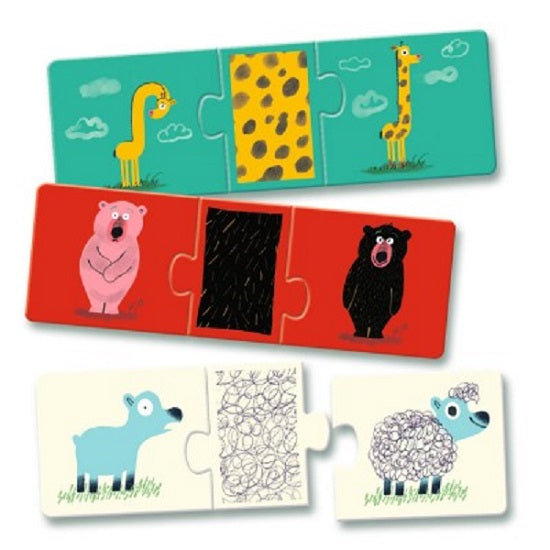 Puzzle Trio - Naked Animals - ألعاب الأطفال