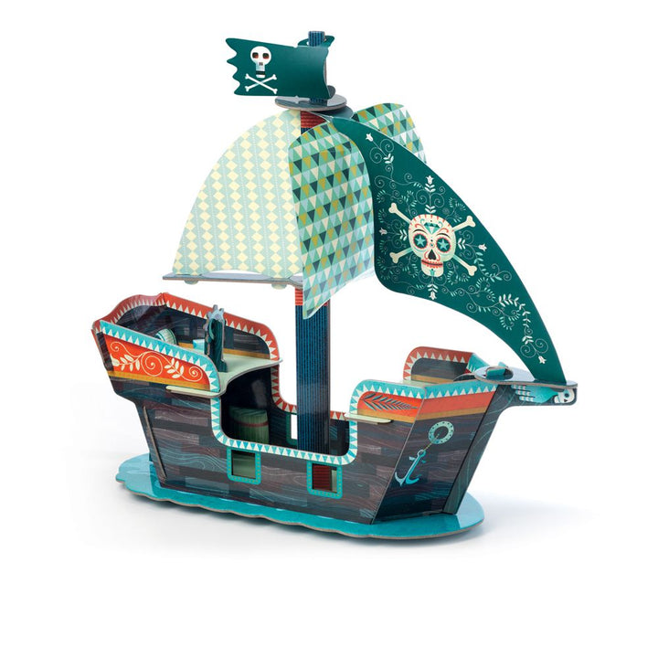 Pop To Play - 3D Puzzle Pirate Boat - ألعاب الأطفال
