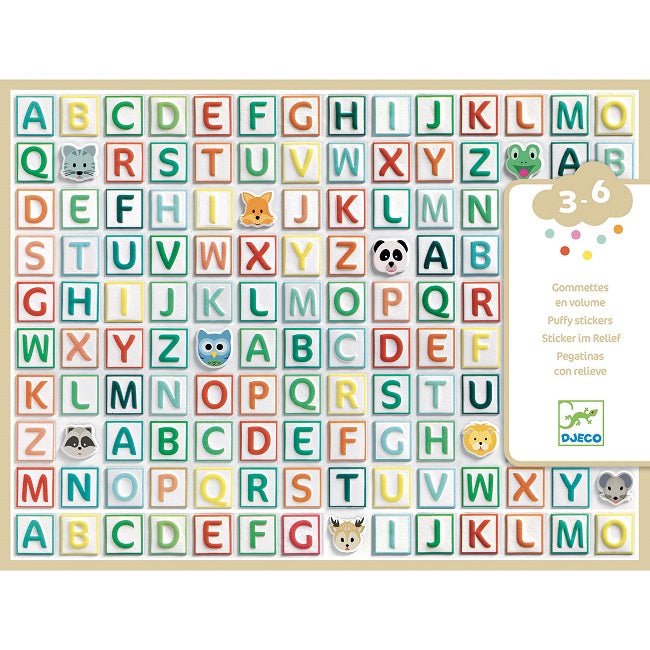 Stickers Puffy - Alphabet - ألعاب الأطفال