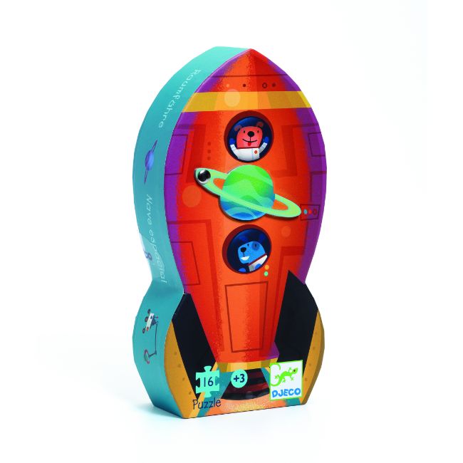 Puzzle Mini Silhouette - Spaceship - ألعاب الأطفال