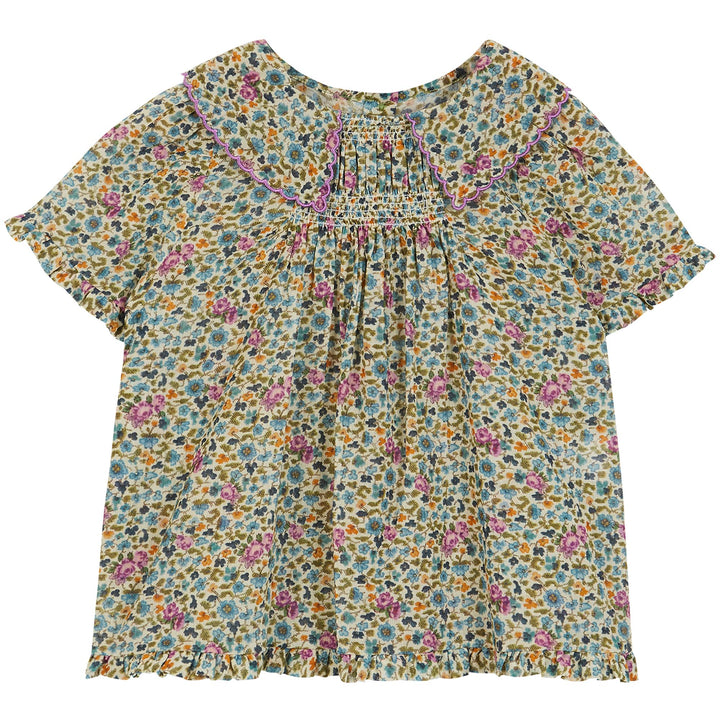 Blouse Floral Green - قصيرة