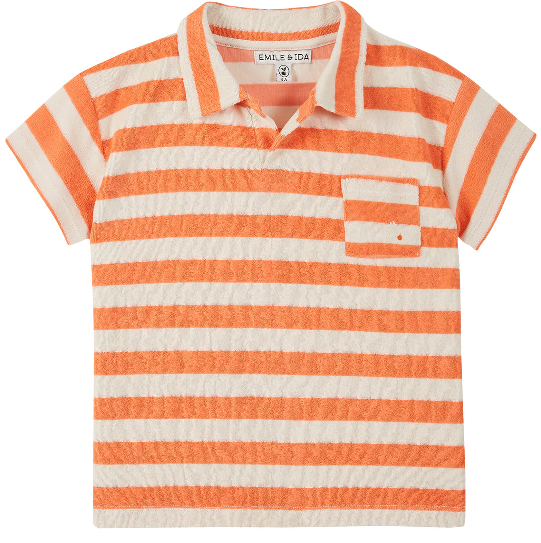 Polo Towelling Boy Orange - قصيرة