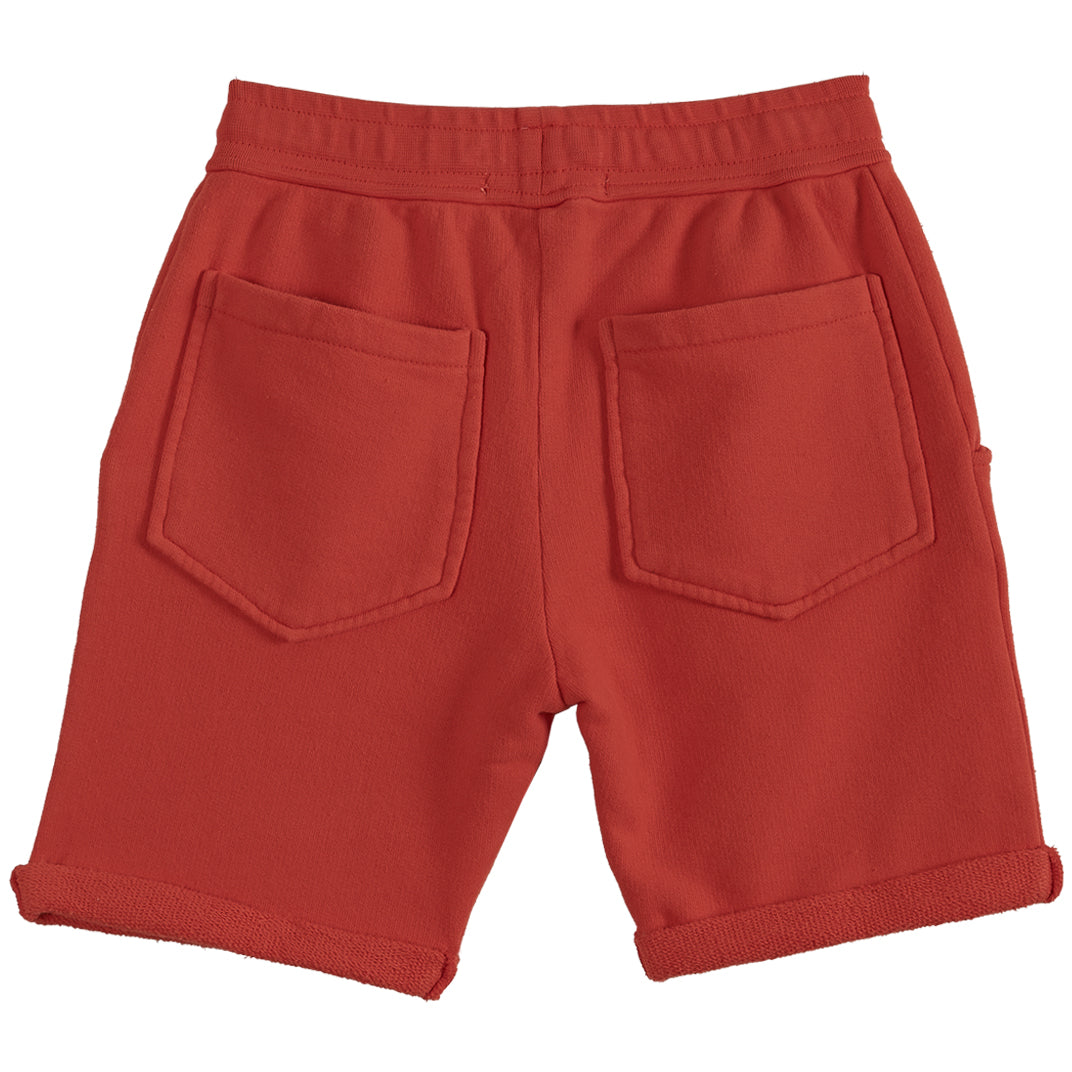 Shorts Boy Organic Cotton Red - قميص