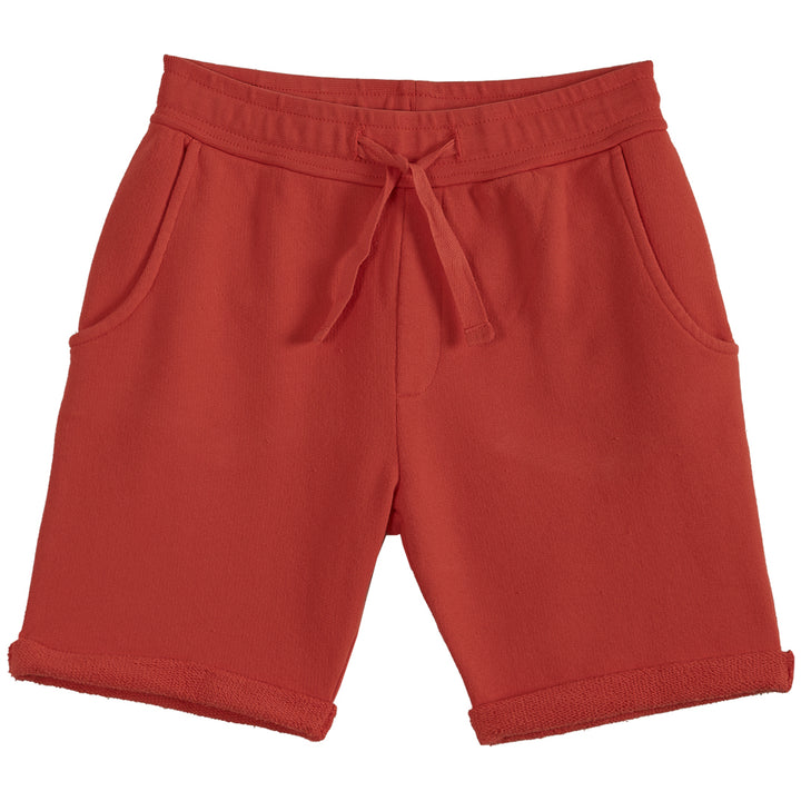 Shorts Boy Organic Cotton Red - قميص