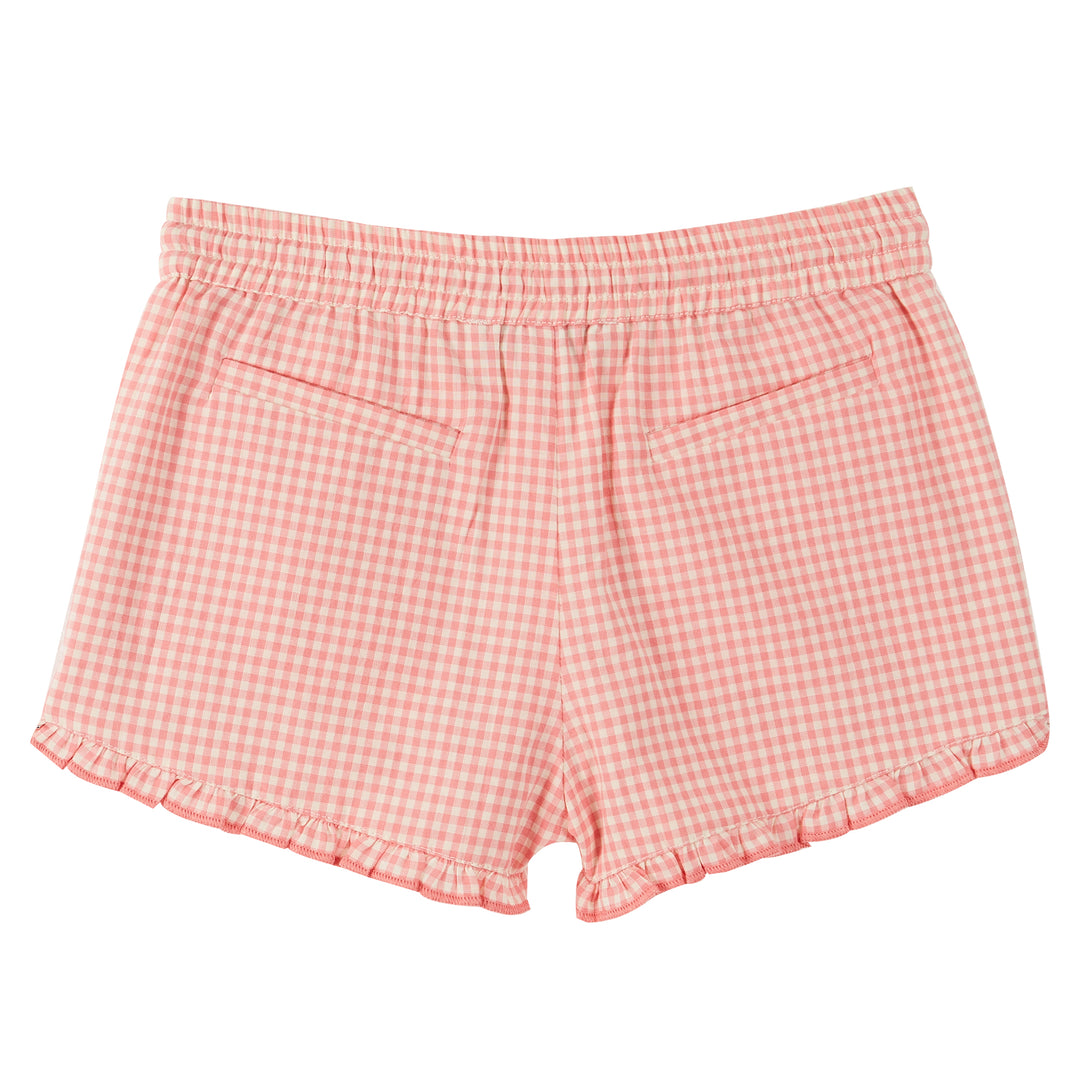 Shorts Girl Gingham Pink - قصيرة