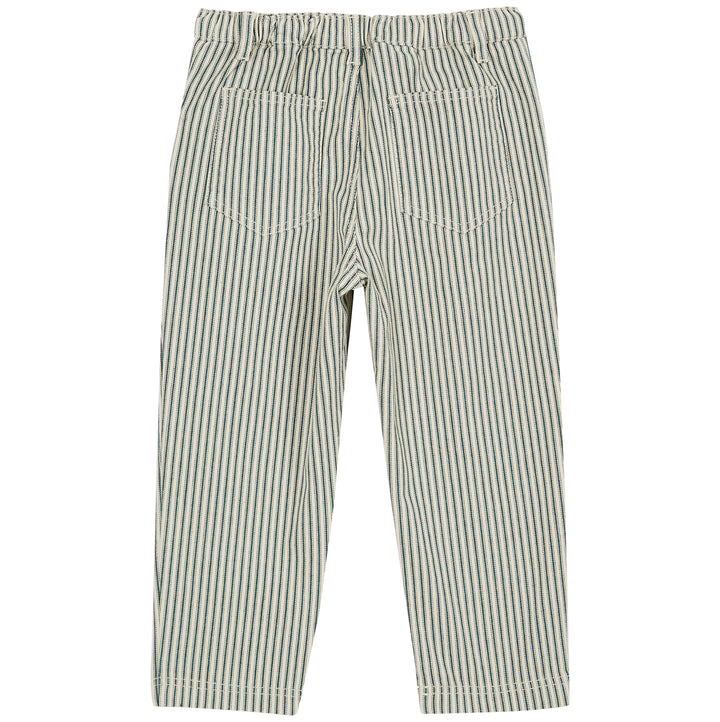 Trousers Boy Stripe Green - قصيرة