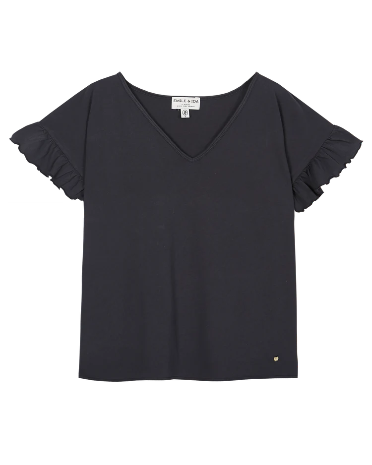 Women T-Shirt Bitume - قصيرة