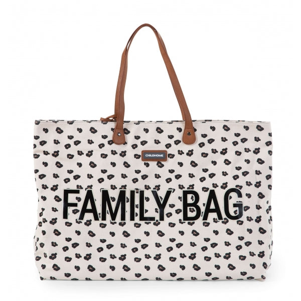 Family Bag Canvas Leopard - شنطة