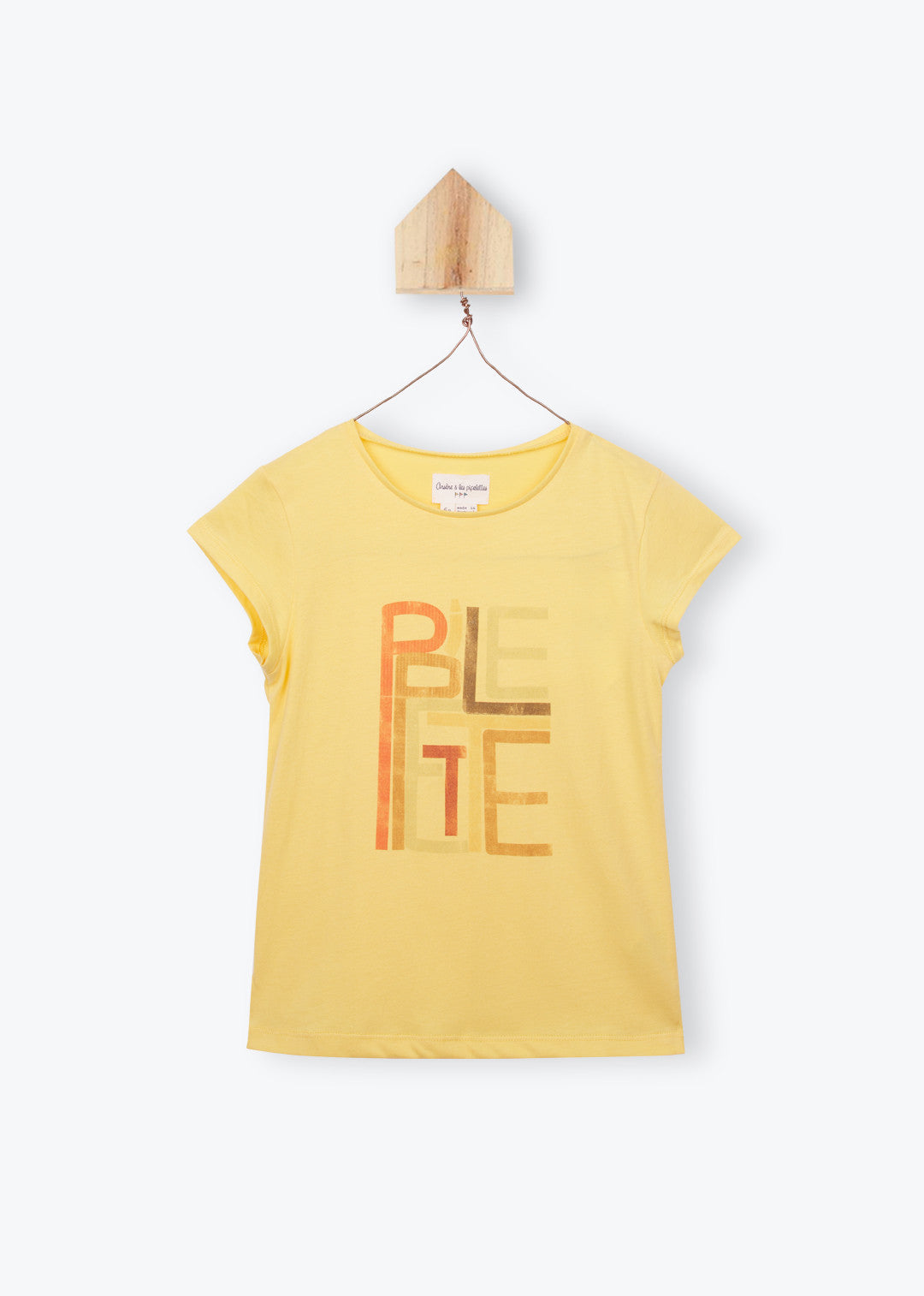 T-Shirt Girl Pipelette Yellow - قميص